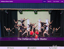 Tablet Screenshot of defiancedancestudio.com